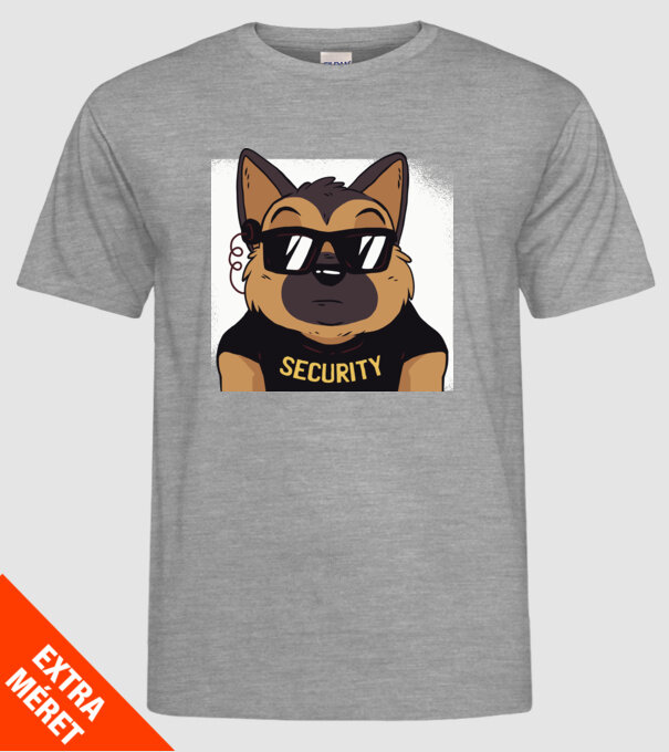Ciobănesc german Security tricou amuzant cu Câine model gri pe tricou