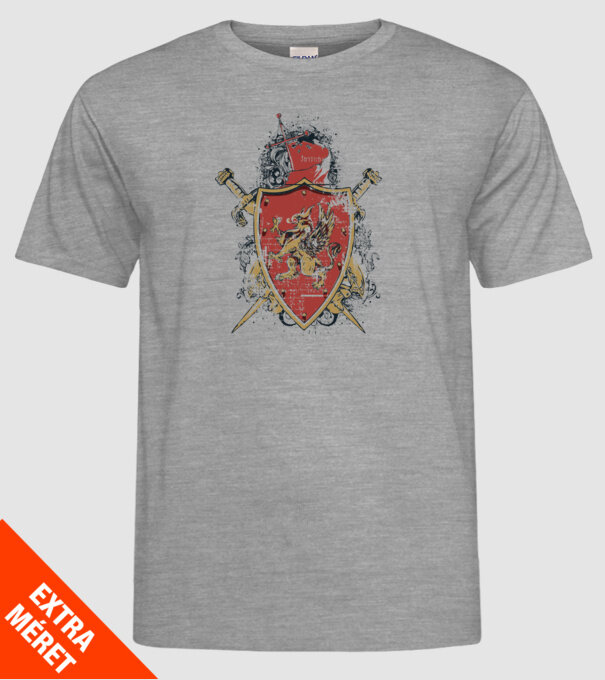 Scut model gri pe tricou