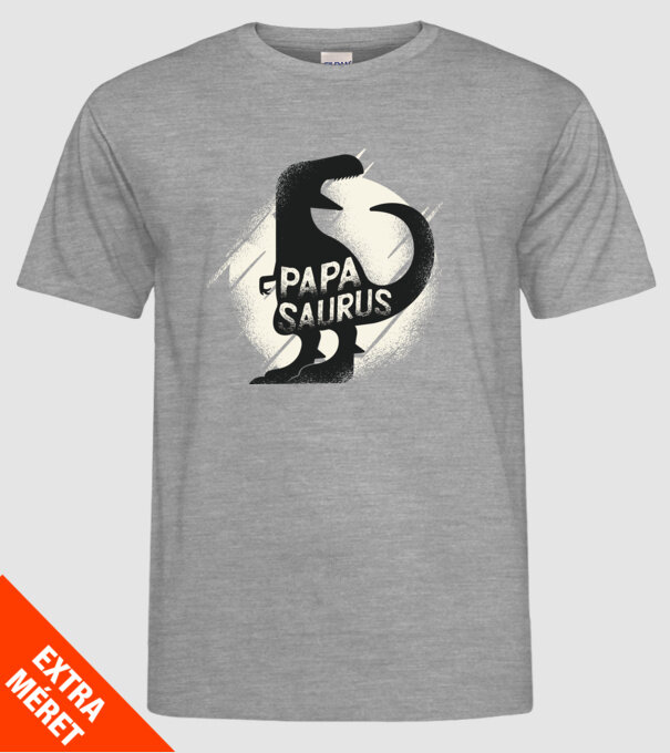 papasaurus model gri pe tricou