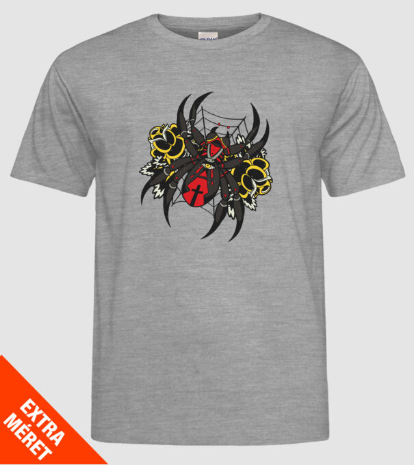 Păianjen model gri pe tricou