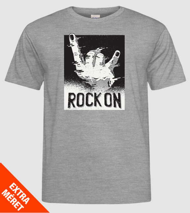 Rock On model gri pe tricou