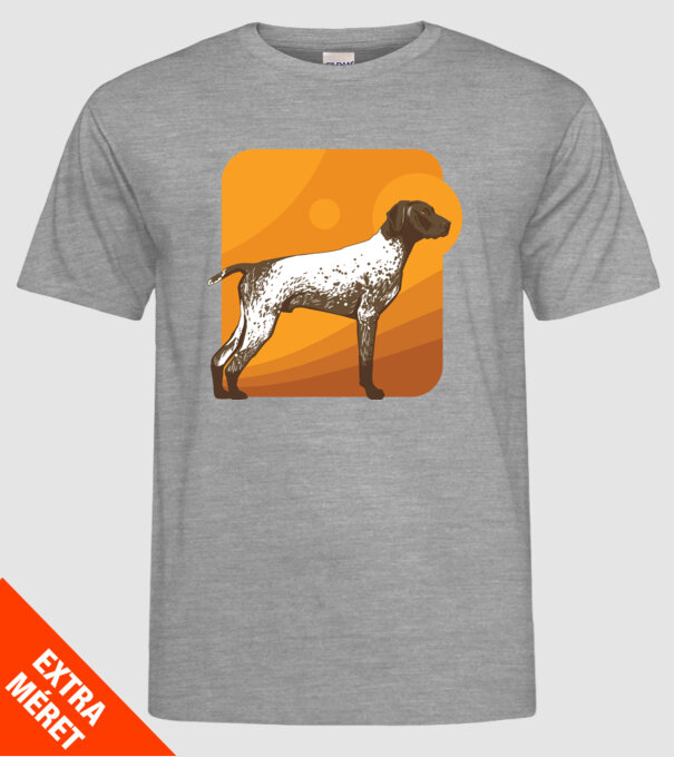 Pointer cu părul scurt model gri pe tricou