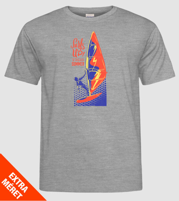 Surfs up this summer model gri pe tricou