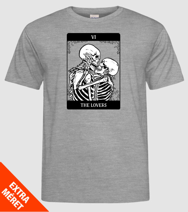 Schelete îndrăgostite model gri pe tricou