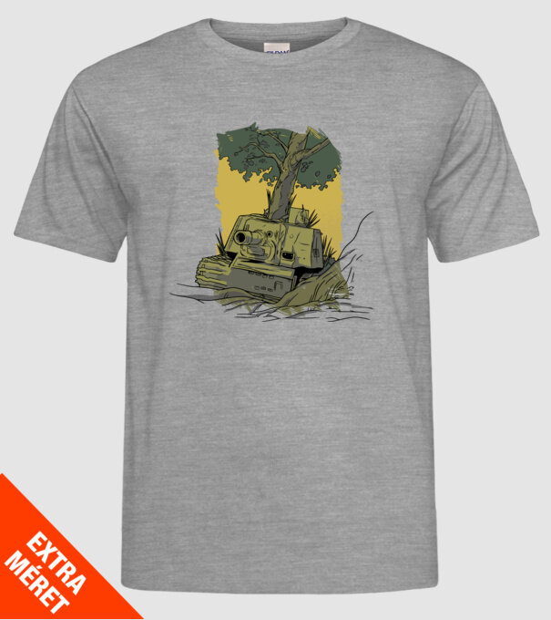 Tanc Copac model gri pe tricou