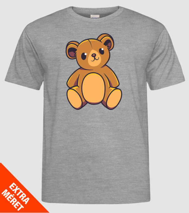 Ursuleț Teddy model gri pe tricou