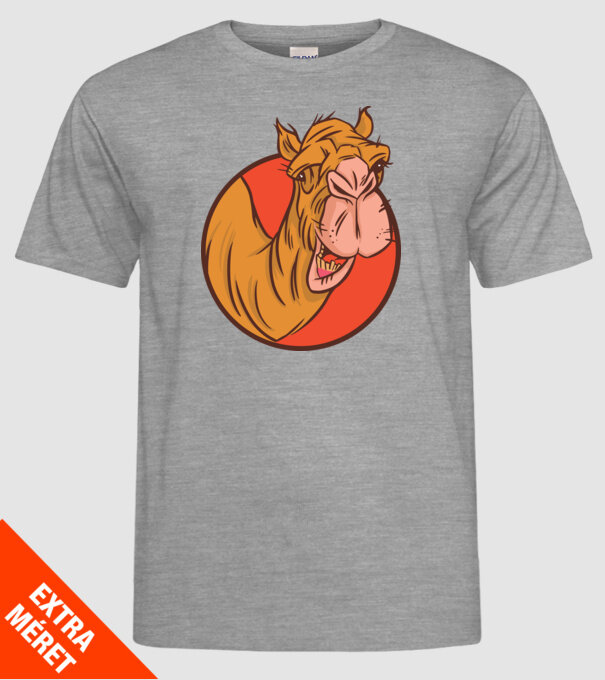 Cămilă model gri pe tricou