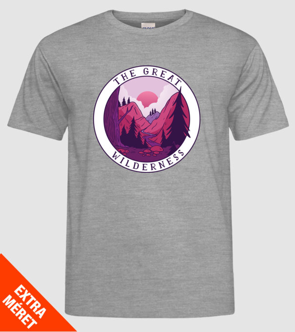 The Great Wilderness model gri pe tricou
