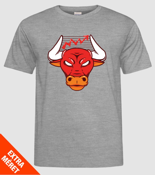 Bursa de Valori Taur model gri pe tricou