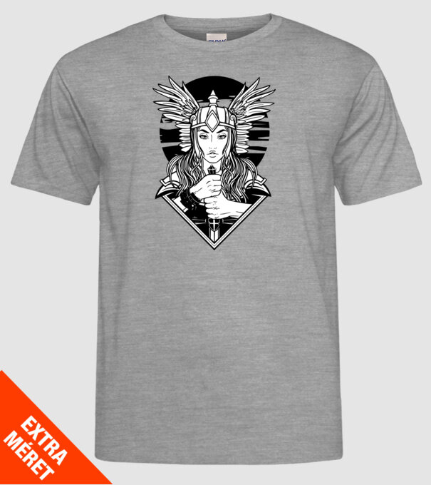 Zeița Valkyrie model gri pe tricou