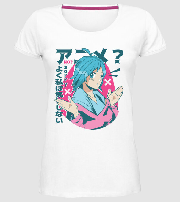 Tricou Anime model alb pe tricou