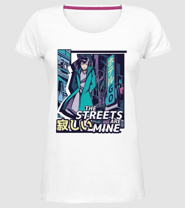 Anime Vaporwave benzi desenate model alb pe tricou