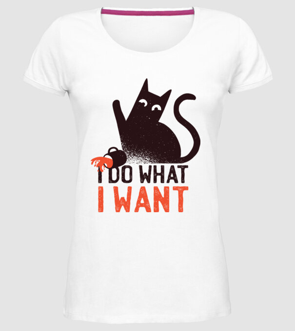 Fac ce vreau tricou cu pisică model alb pe tricou