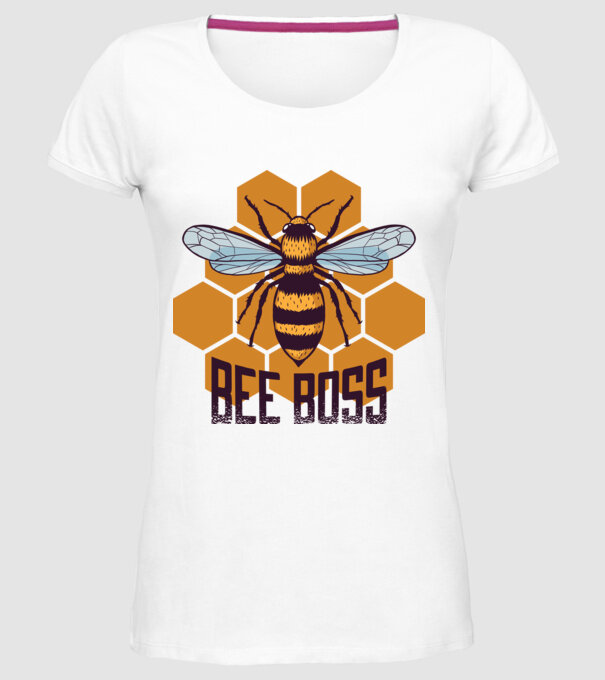 Bee Boss Șef Apicultor model alb pe tricou