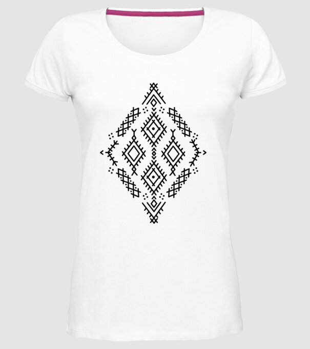 Berbere Symbol model alb pe tricou