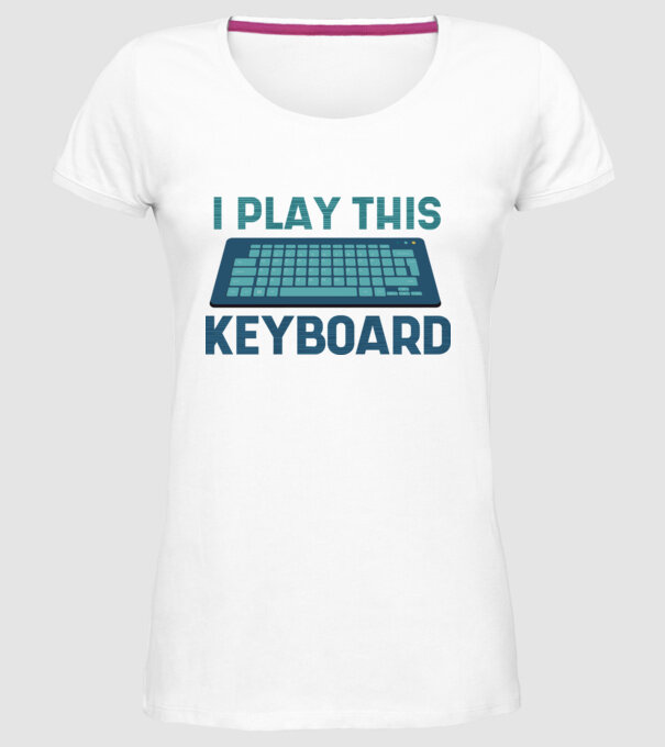 Tastatura Gamer model alb pe tricou