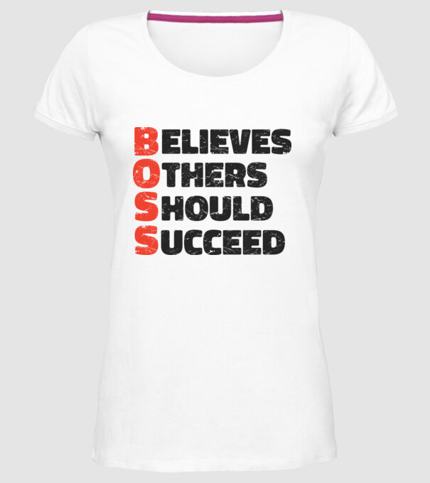 BOSS Șef model alb pe tricou