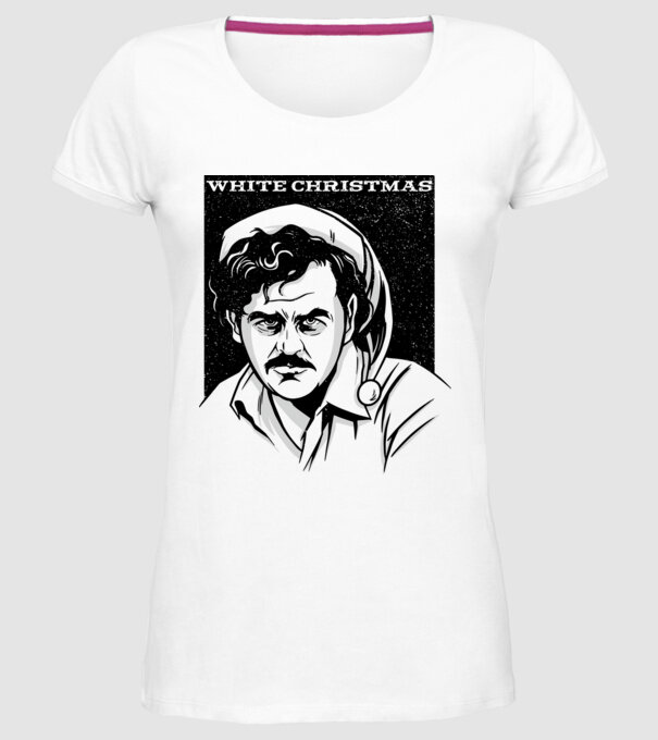 Crăciun alb cu Pablo model alb pe tricou