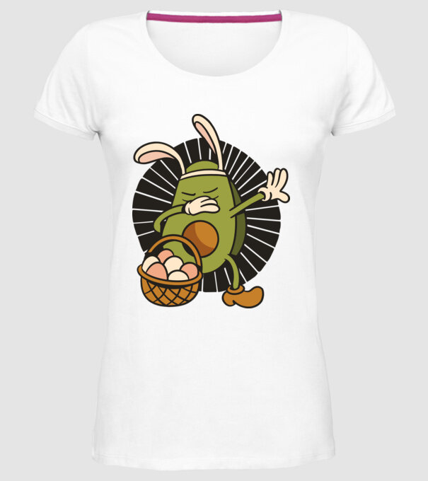 Avocado de Paște DAB model alb pe tricou