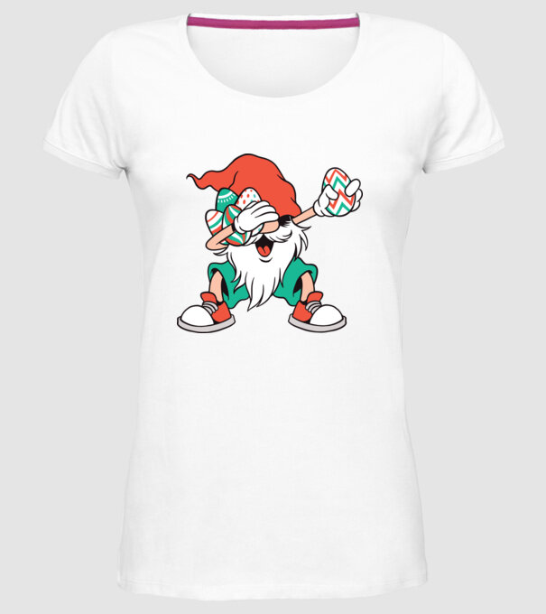 Elf de Paște DAB model alb pe tricou