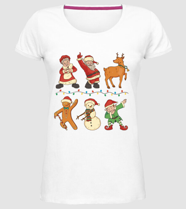 Crăciun DAB model alb pe tricou