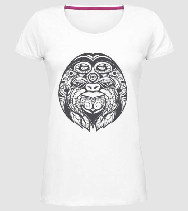 Motiv Leneș model alb pe tricou
