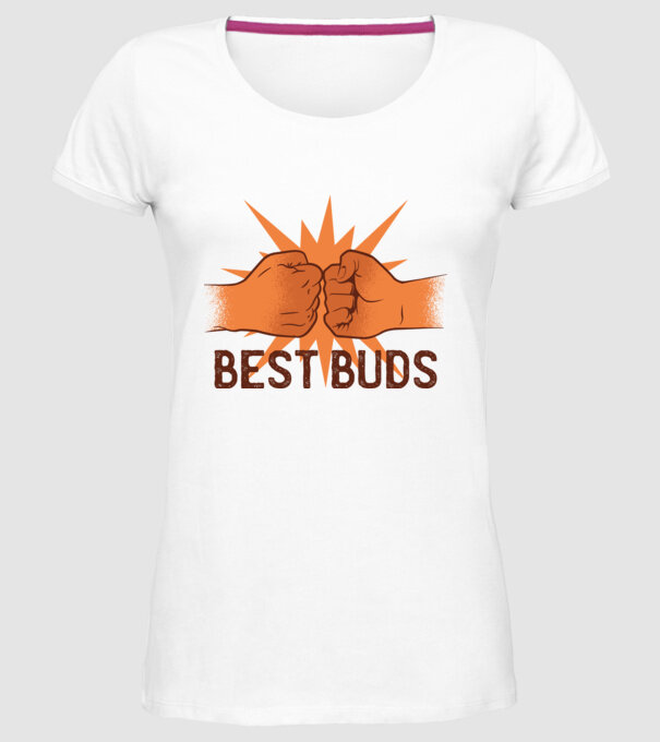 Cei mai buni prieteni model alb pe tricou