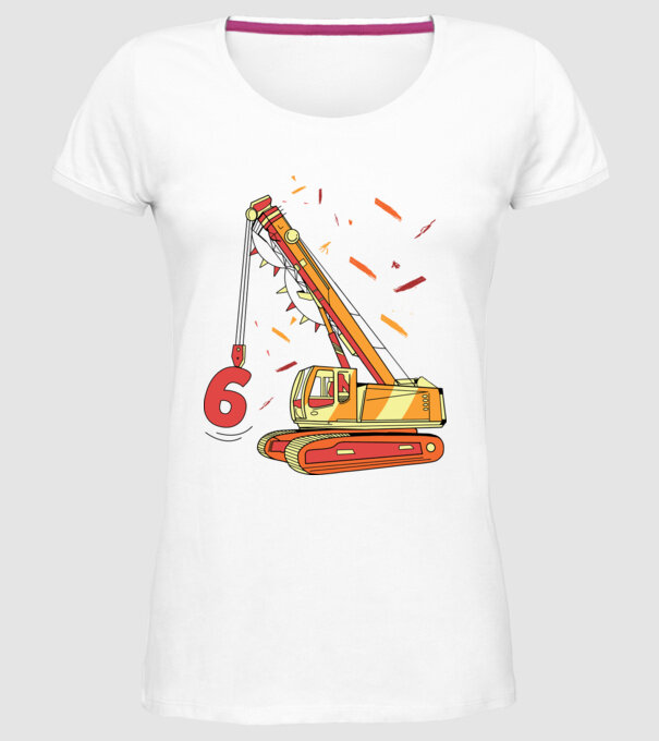 Prindere 6th Birthday model alb pe tricou