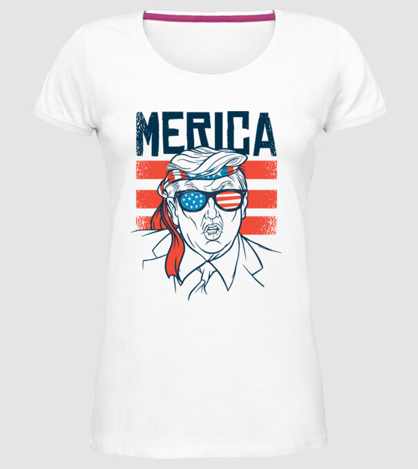 Merica Trump 2020 Usa model alb pe tricou