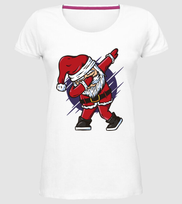 Moș Crăciun DAB model alb pe tricou