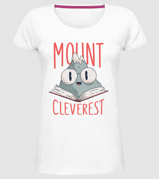 Tricou Mount Cleverest model alb pe tricou