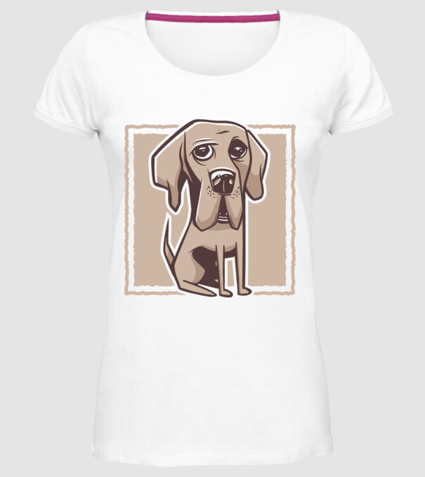Câine Mastiff german model alb pe tricou