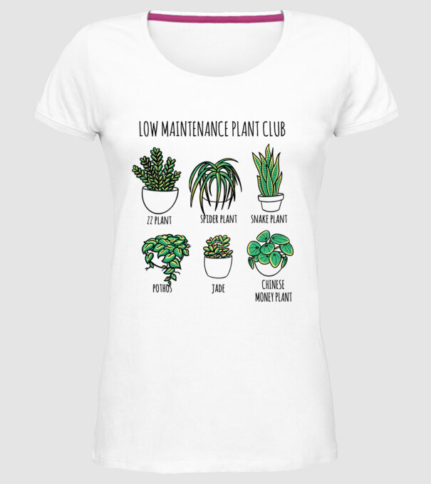 Îngrijirea plantelor model alb pe tricou