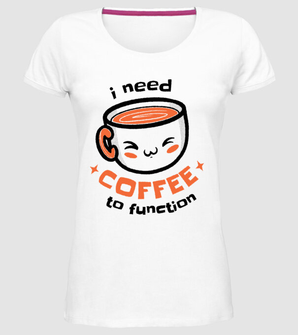 Am nevoie de cafea model alb pe tricou