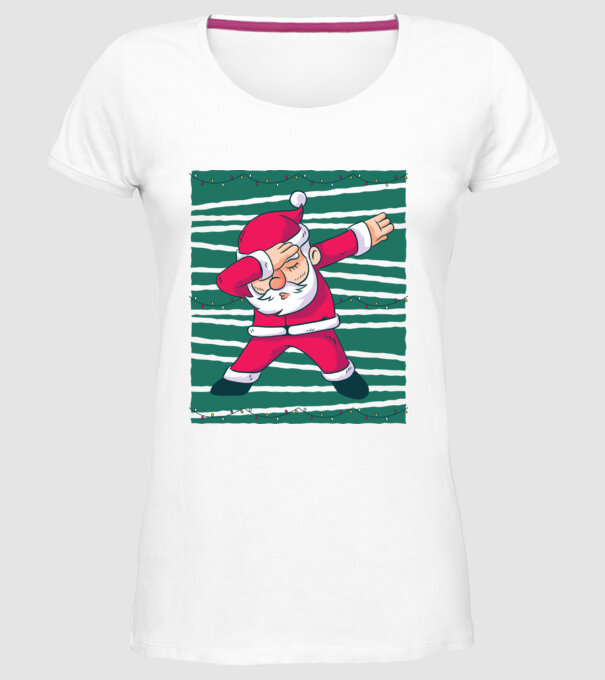 Moș Crăciun DAB Crăciun model alb pe tricou