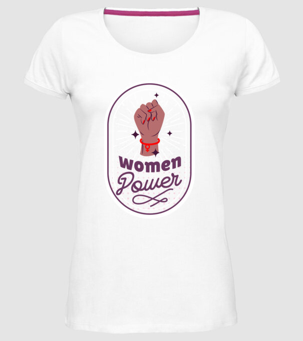 Women Power Ziua Femeii model alb pe tricou