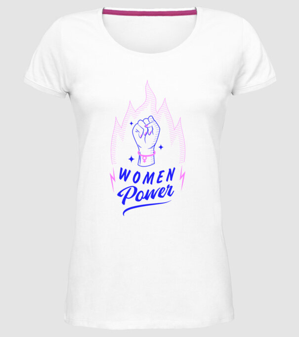 Women Power Ziua Femeii model alb pe tricou