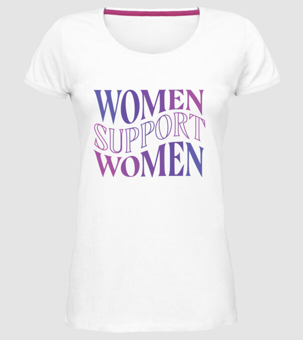 Women Support Women Ziua Femeilor model alb pe tricou
