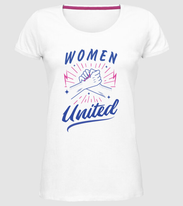 Women United tricou Ziua Femeii model alb pe tricou