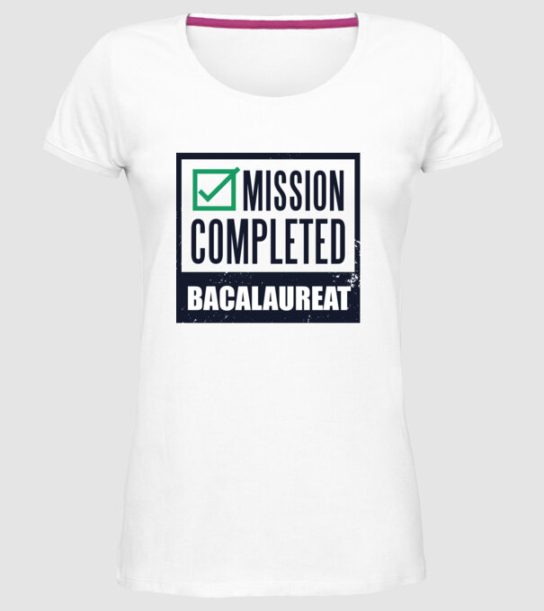 bacalaureat model alb pe tricou