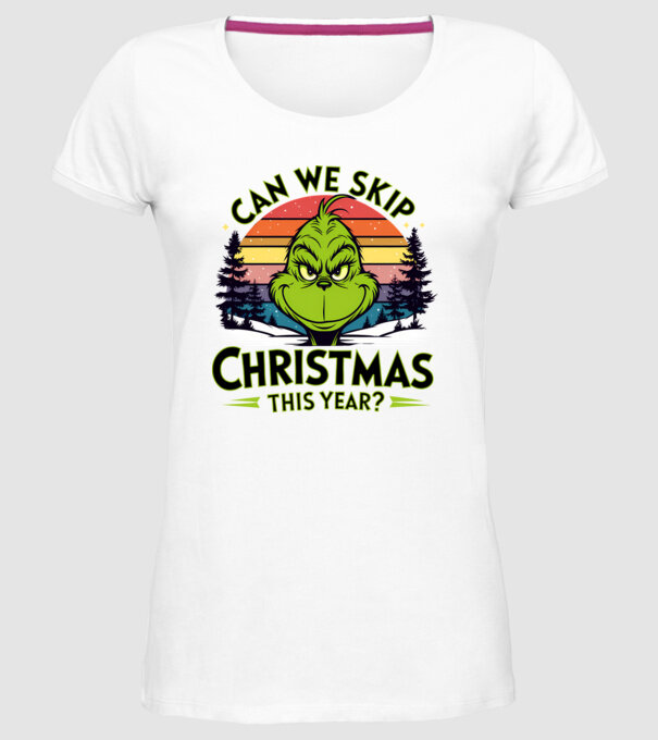 Can we skip christmas this year model alb pe tricou