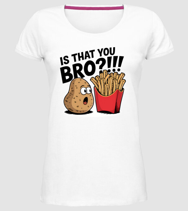 Is that you BRO?!! Alb model alb pe tricou