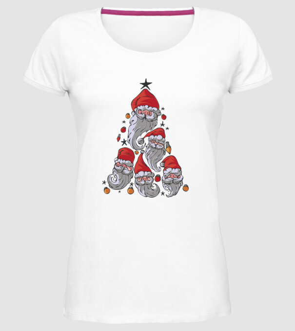 Pitici pentru pomul de Crăciun model alb pe tricou