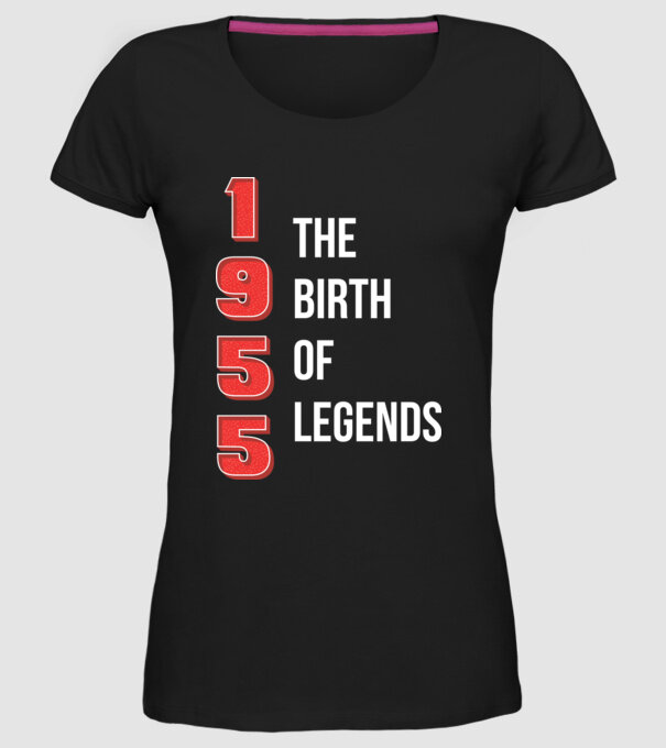 1955 the birth of legends model negru pe tricou