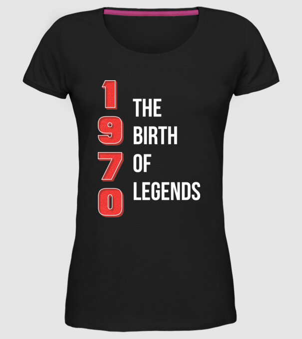 1970 the birth of legends model negru pe tricou