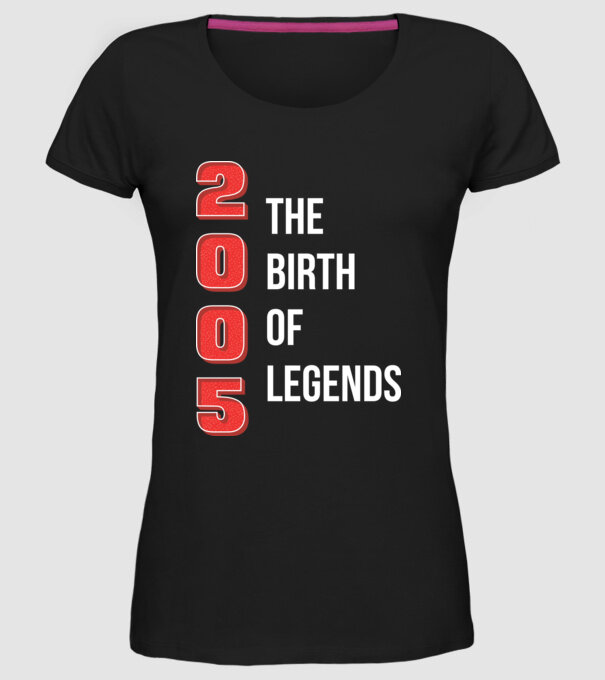 2005 the birth of legends model negru pe tricou