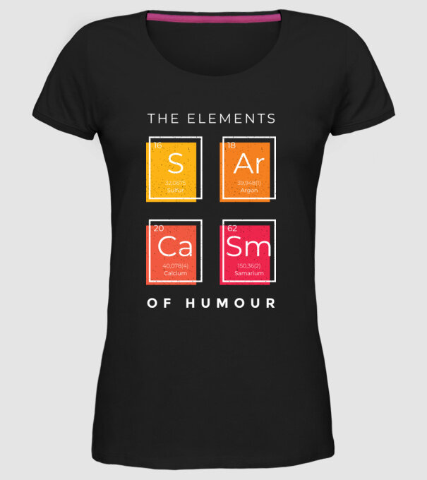 Elementele umorului model negru pe tricou