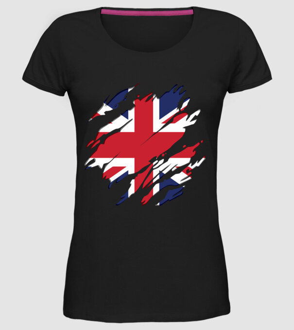 UK Steagul Regatului Unit model negru pe tricou