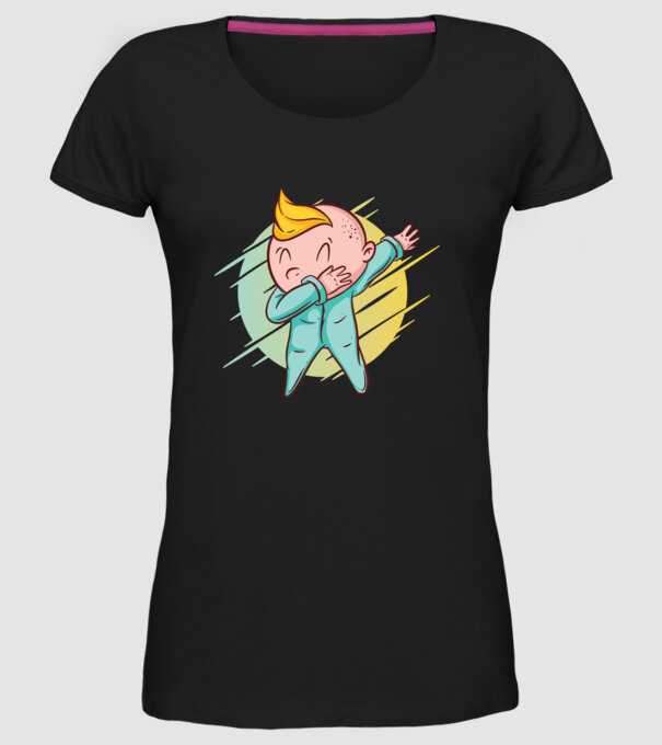 Bebe DAB model negru pe tricou