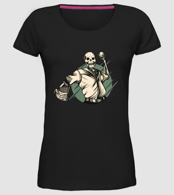 Schelet Baseball model negru pe tricou